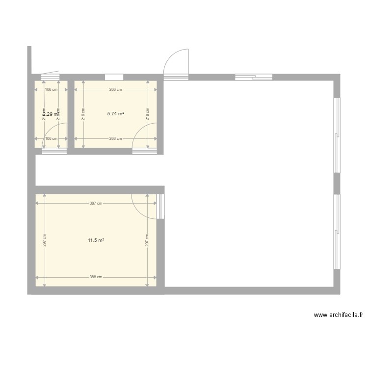 la case - Plan dessiné par ti barret