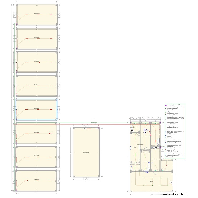 Plan électricité. Plan de 0 pièce et 0 m2