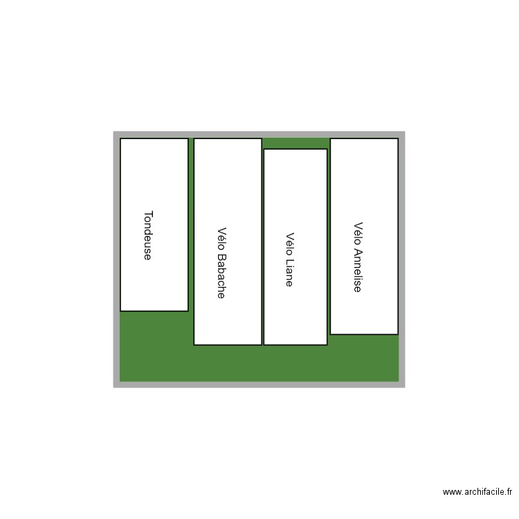 jardin. Plan de 0 pièce et 0 m2