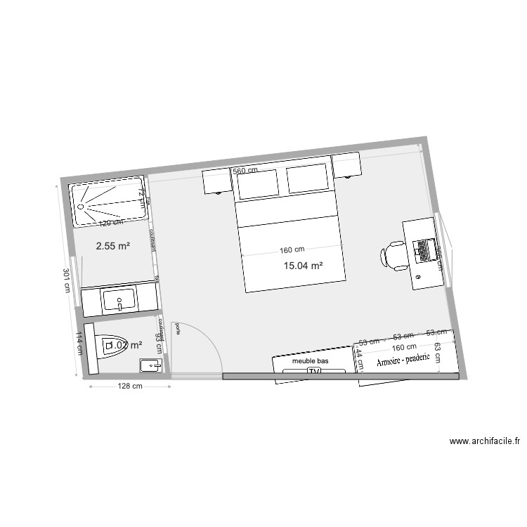 Gland variante 4. Plan de 0 pièce et 0 m2