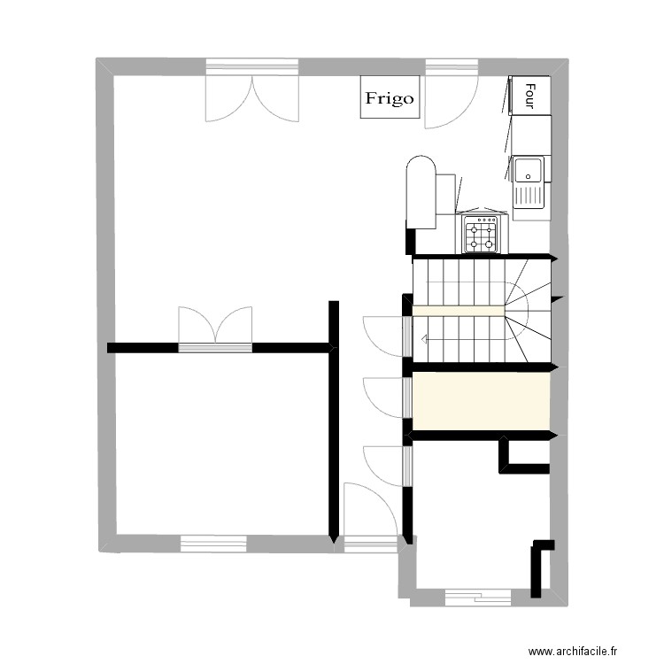 Maison mars. Plan de 1 pièce et 4 m2