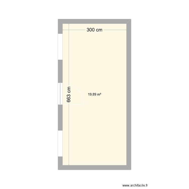 ABRI DE JARDIN. Plan de 1 pièce et 20 m2