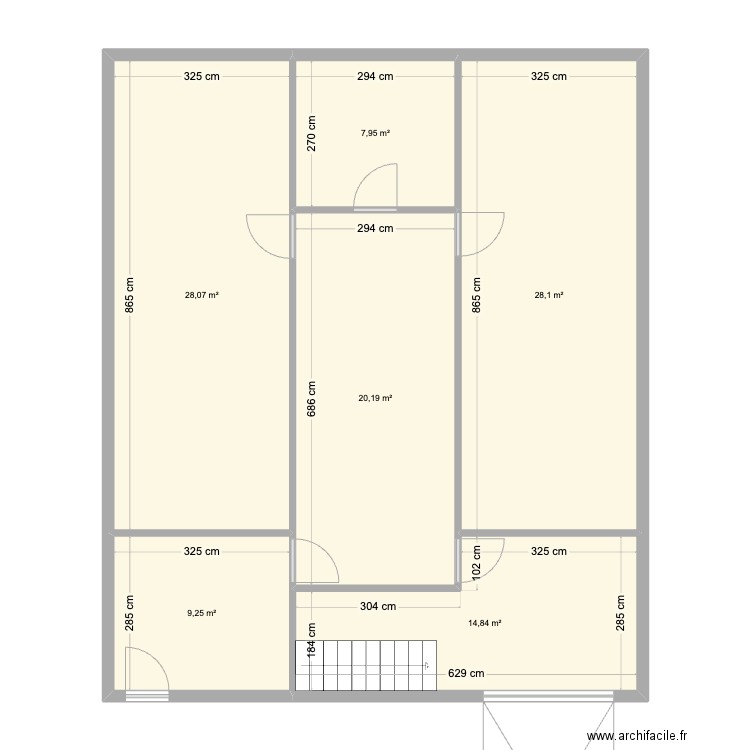 FOURAGE. Plan de 6 pièces et 108 m2