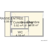 PLAN STUDIO SUR 30 M2