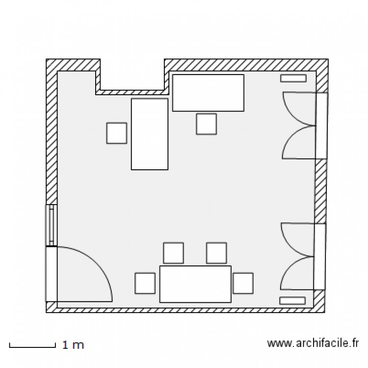 salle informatique . Plan de 0 pièce et 0 m2