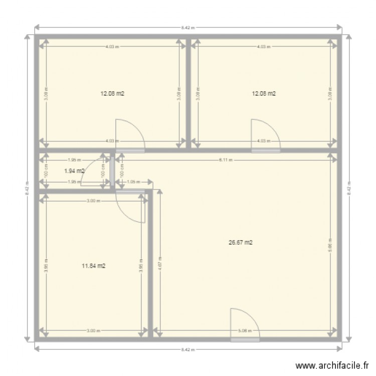 PL1 maison 2018. Plan de 0 pièce et 0 m2