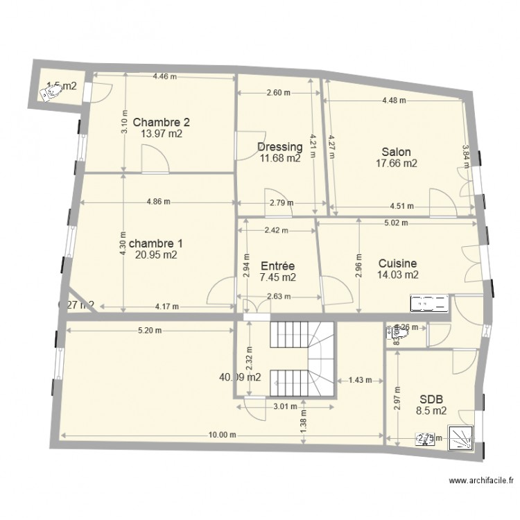 celleneuve def 1er étage. Plan de 0 pièce et 0 m2