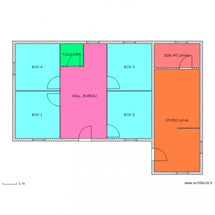 cabinet de kiné 2;1. Plan de 0 pièce et 0 m2