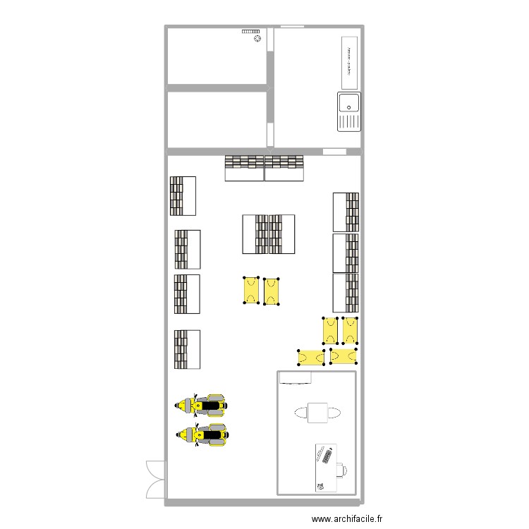 creanor. Plan de 5 pièces et 141 m2