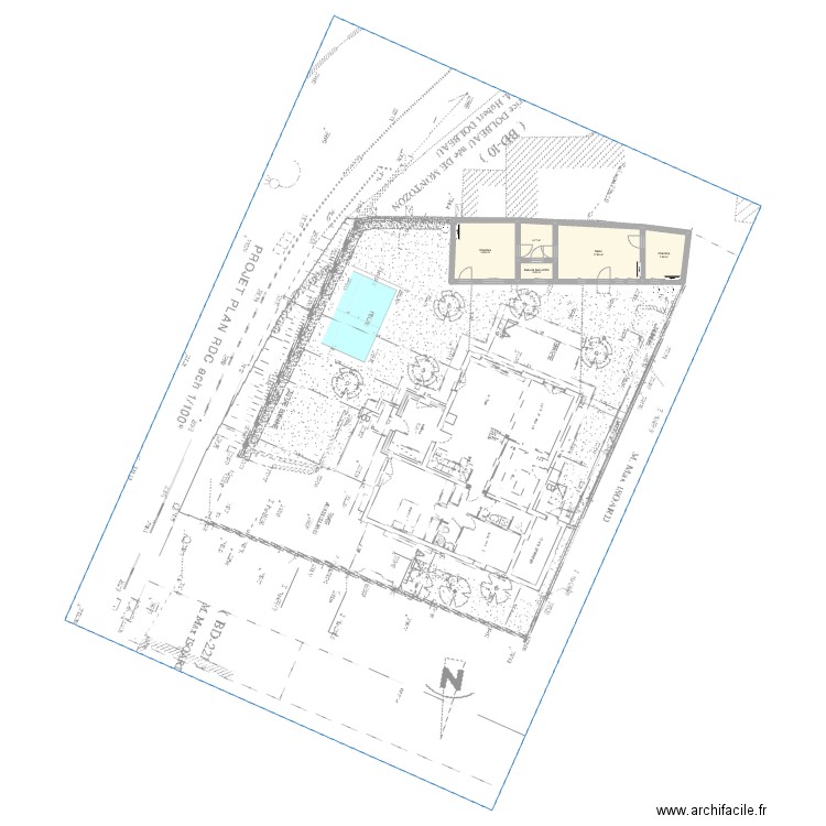 clim-dépendance. Plan de 5 pièces et 47 m2