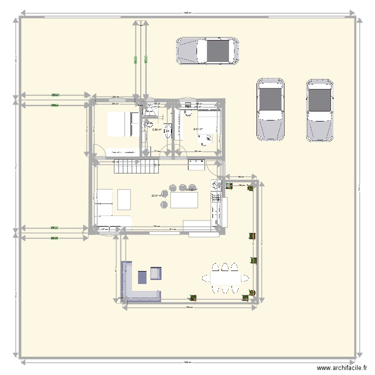 IMPLANTATION MAISON. Plan de 0 pièce et 0 m2