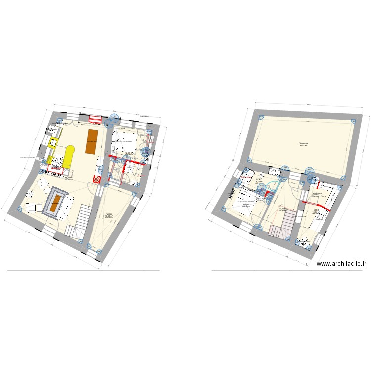 5_plan_projet CH principale + SDE2_Rivières. Plan de 0 pièce et 0 m2