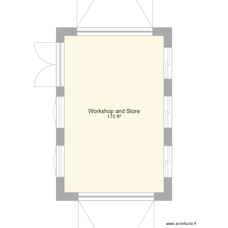 Workshop and Store. Plan de 0 pièce et 0 m2