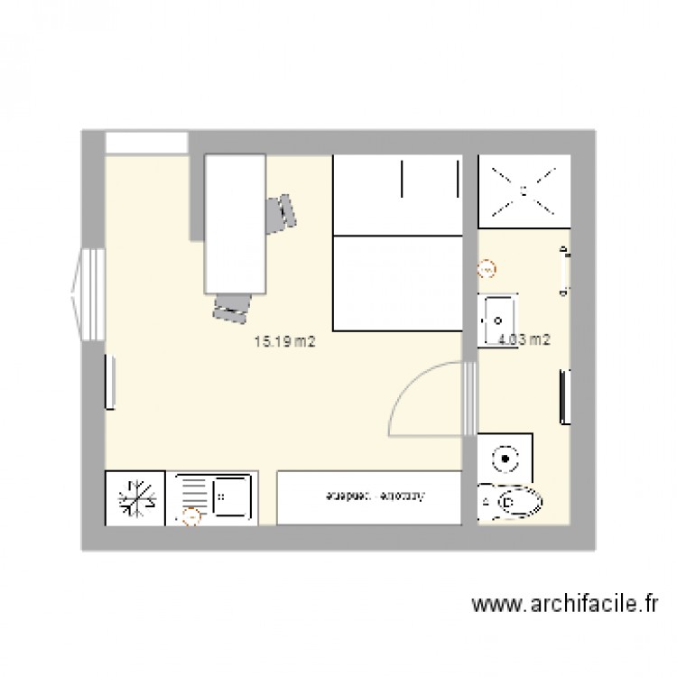 t1 bidon. Plan de 0 pièce et 0 m2