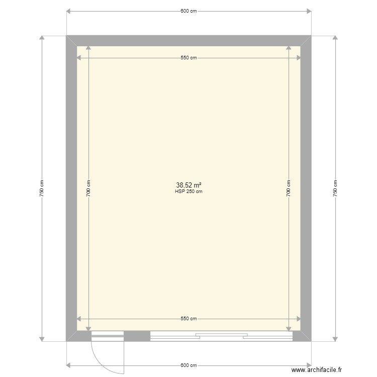 plan projet transformation garage. Plan de 0 pièce et 0 m2