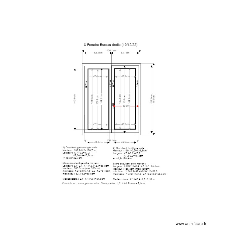 8-Fenetre Bureau droite. Plan de 0 pièce et 0 m2