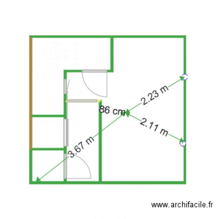 Bas placo seul réseau. Plan de 0 pièce et 0 m2