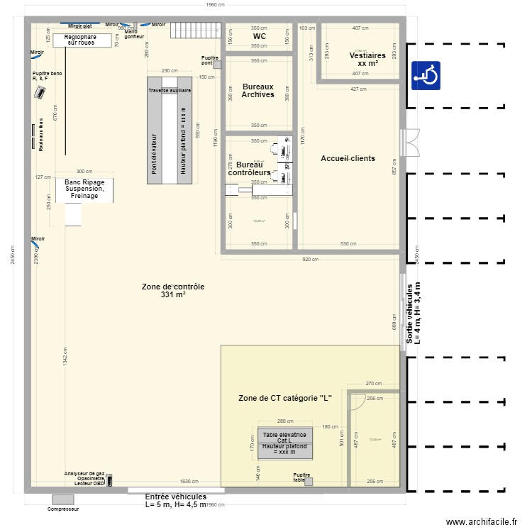 CCT mixte VL/CL BAPAUME v4. Plan de 8 pièces et 443 m2