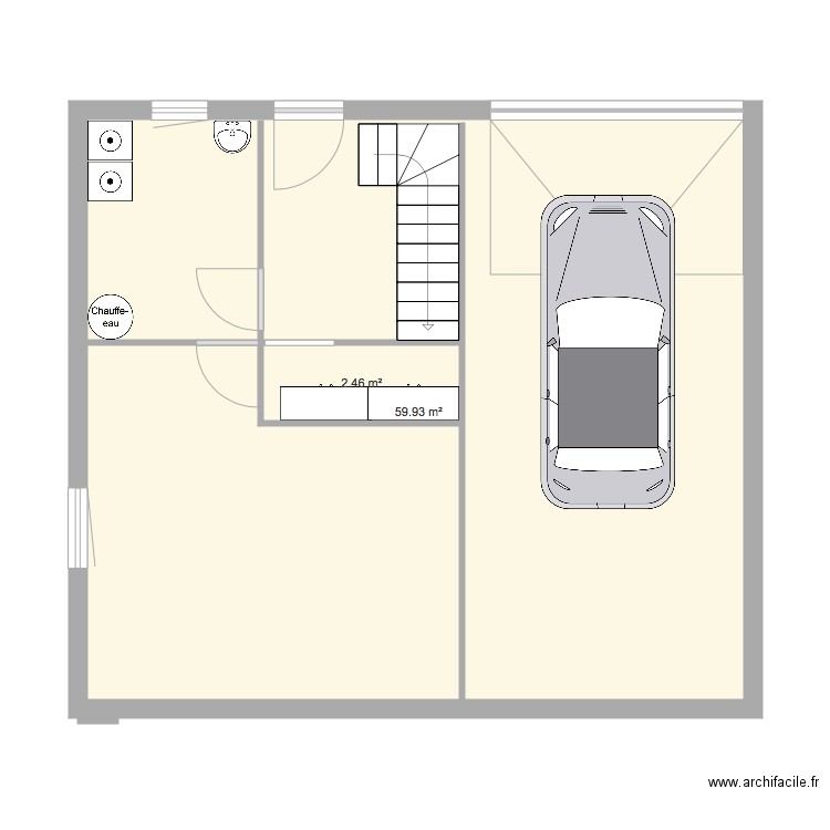 sous sol. Plan de 0 pièce et 0 m2