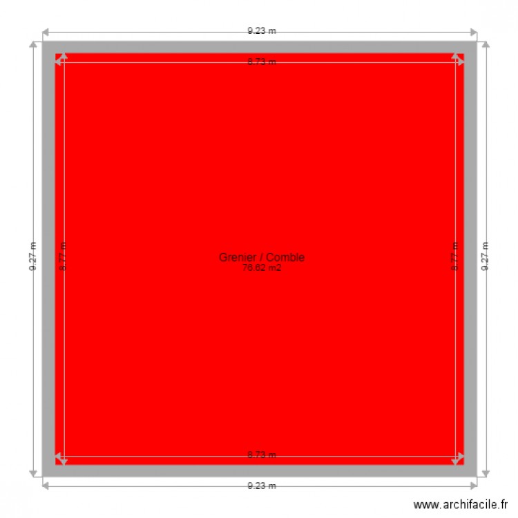 Comble. Plan de 0 pièce et 0 m2