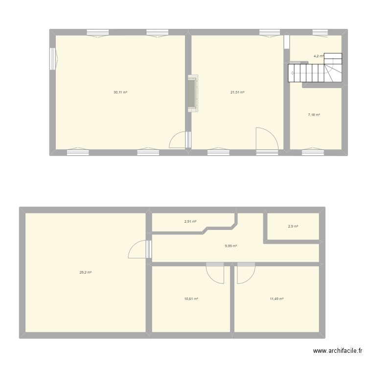 plan projet 1. Plan de 10 pièces et 130 m2