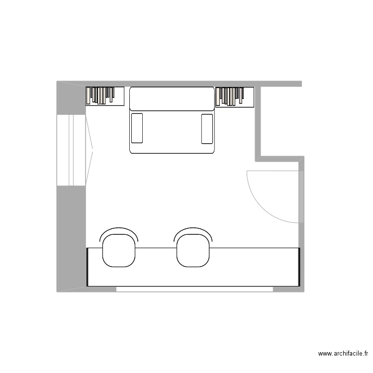 bureau. Plan de 0 pièce et 0 m2