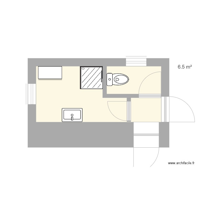 salle de bain WC OLIVA. Plan de 0 pièce et 0 m2