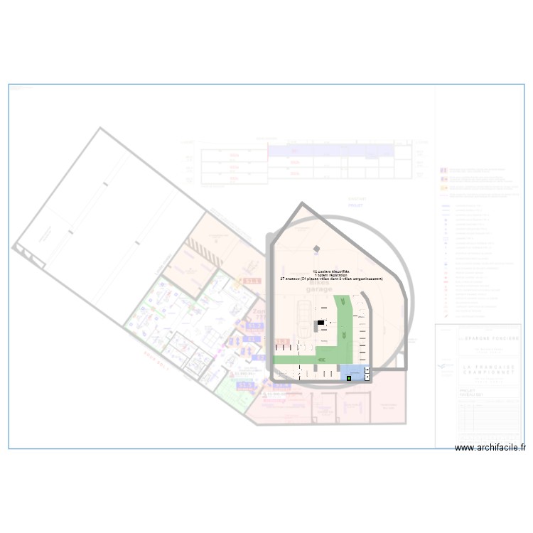 Parking BackMarket. Plan de 1 pièce et 239 m2