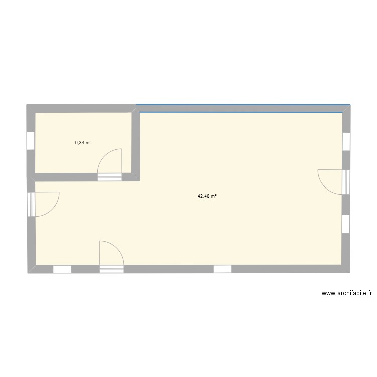 Nicolasc. Plan de 2 pièces et 49 m2