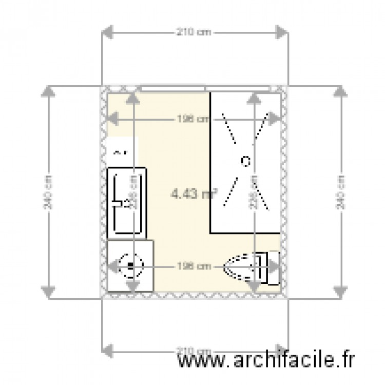 sdb - Plan dessiné par nanargege