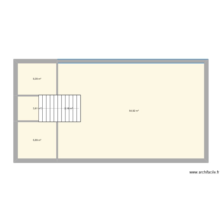 GRANGE V3. Plan de 5 pièces et 72 m2