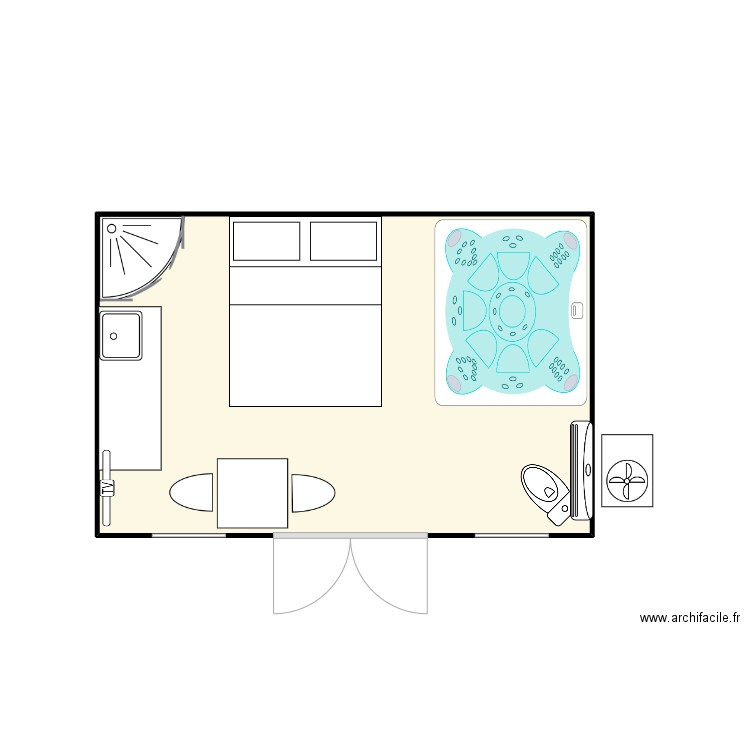 cottage. Plan de 0 pièce et 0 m2