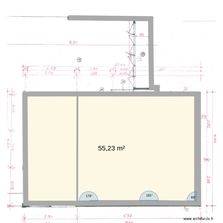 maison Rambaud . Plan de 3 pièces et 110 m2