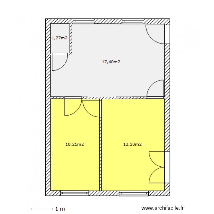 Agence de la seulles Situation actuelle. Plan de 0 pièce et 0 m2