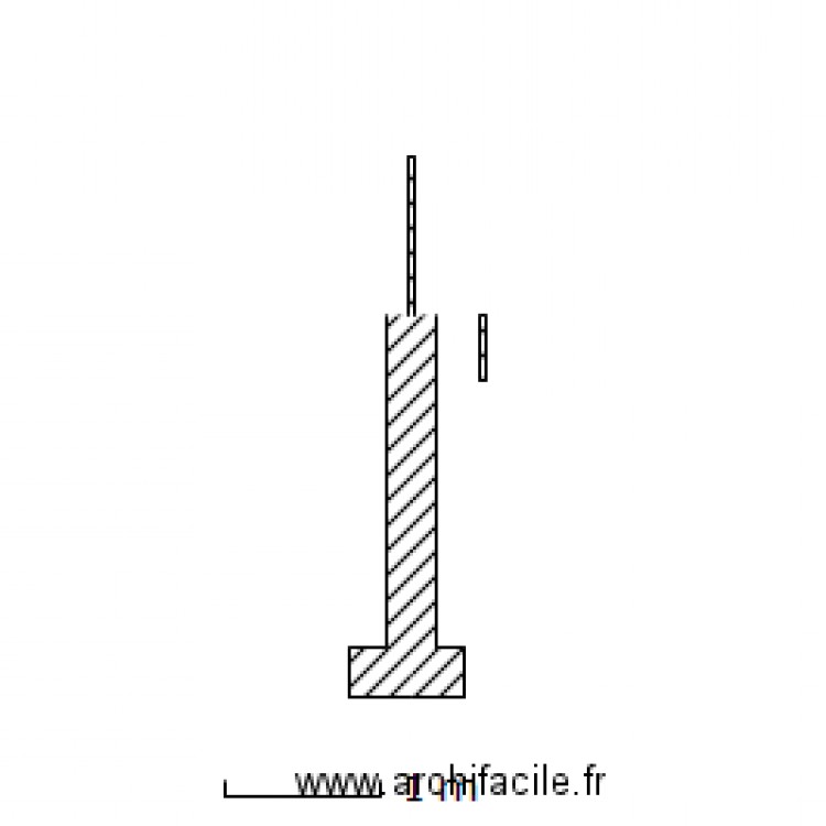 COUPE. Plan de 0 pièce et 0 m2