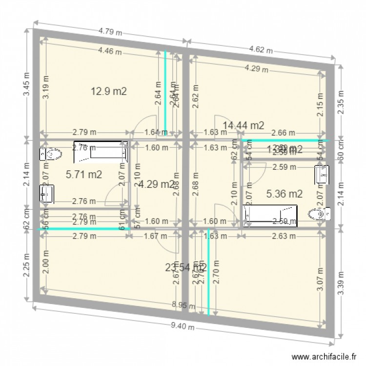 plan étage 2. Plan de 0 pièce et 0 m2