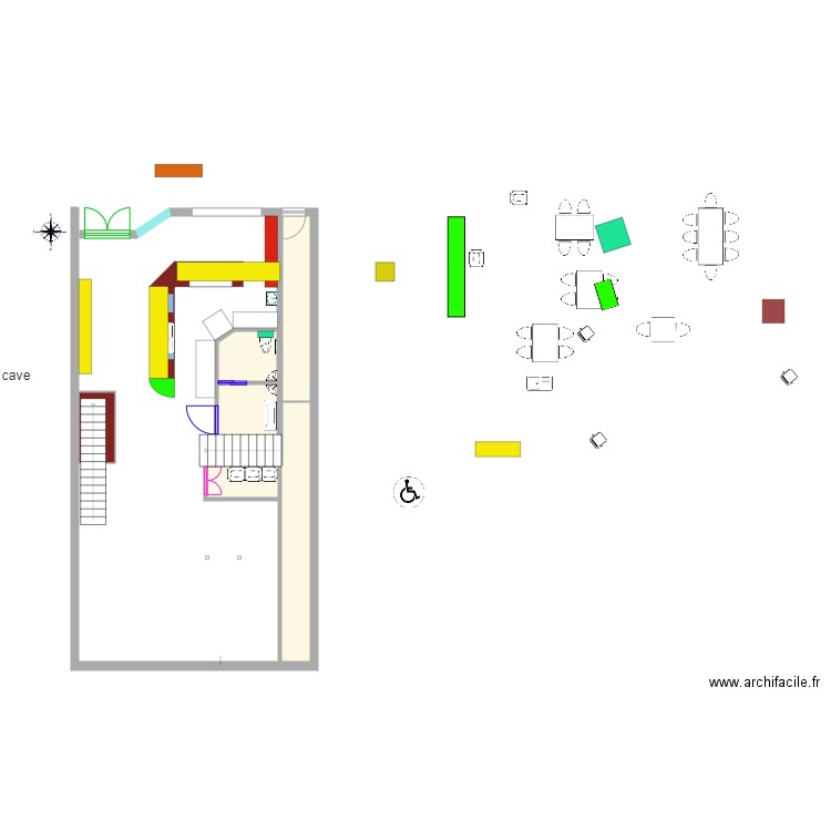 plan V4 Triphasé POUR DOS SECU allégé. Plan de 0 pièce et 0 m2