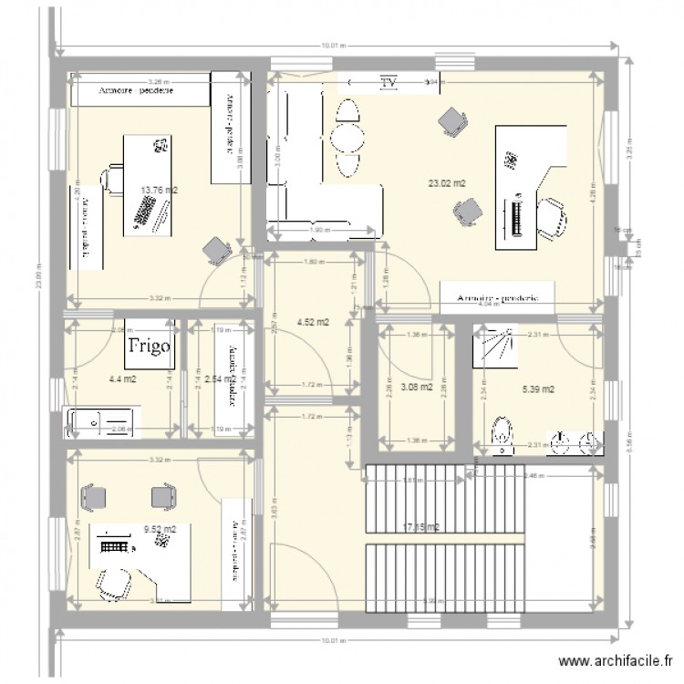 plan administration 1 etage. Plan de 0 pièce et 0 m2