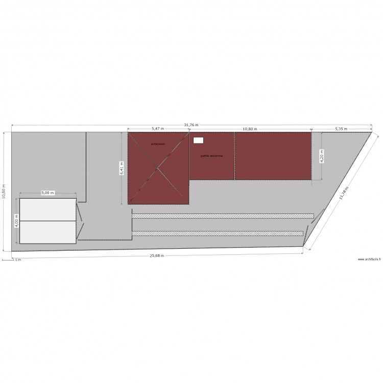 plan de masse constuction. Plan de 0 pièce et 0 m2