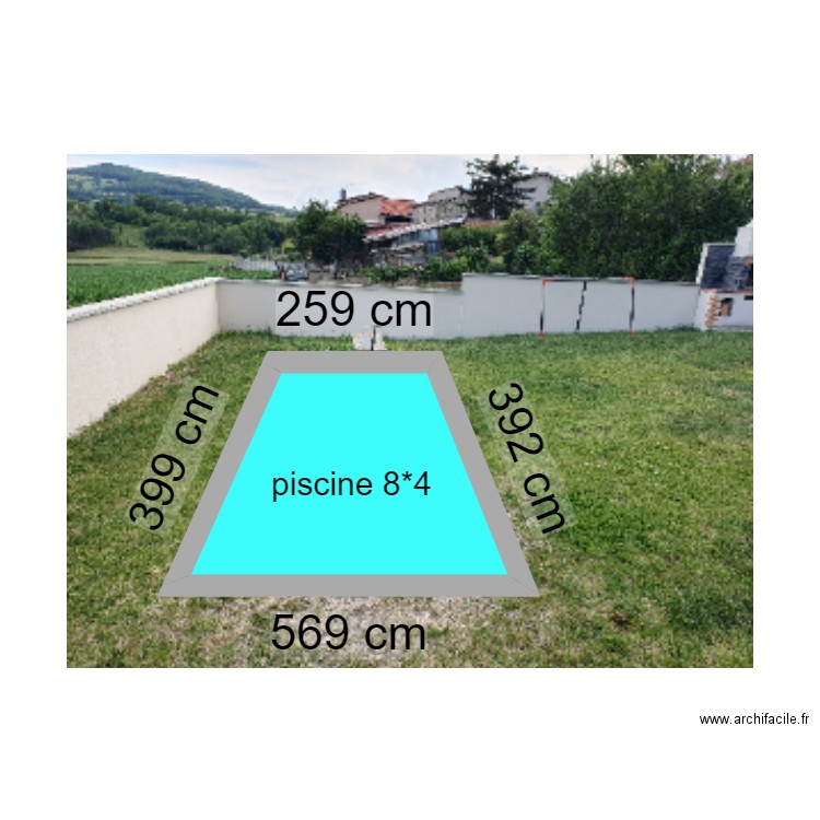 piscine immersion paysage. Plan de 0 pièce et 0 m2