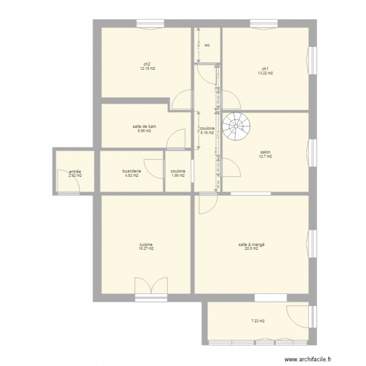 habitation le beuz. Plan de 0 pièce et 0 m2