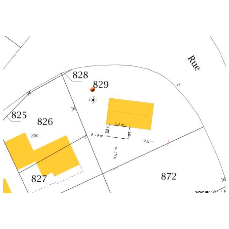 coupe paysagère. Plan de 0 pièce et 0 m2