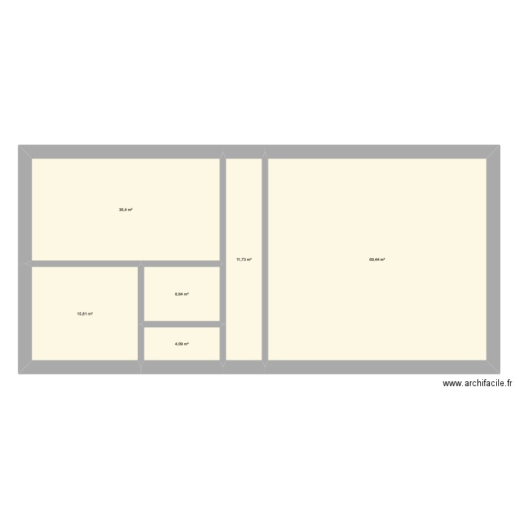 AMENAGEMENTGRANGE 2. Plan de 6 pièces et 138 m2