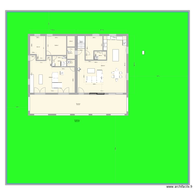 PLAN SERRIERE REEL 1. Plan de 23 pièces et 1130 m2