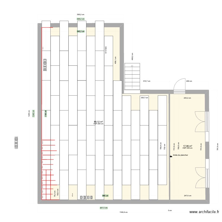 plancher danse version 2. Plan de 0 pièce et 0 m2