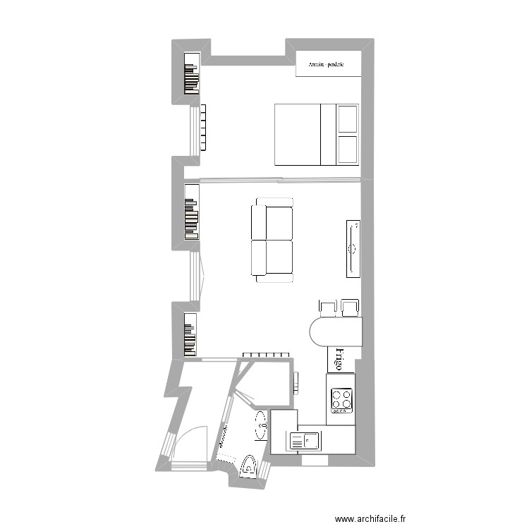 appartement 73 Crozatier  apres. Plan de 0 pièce et 0 m2