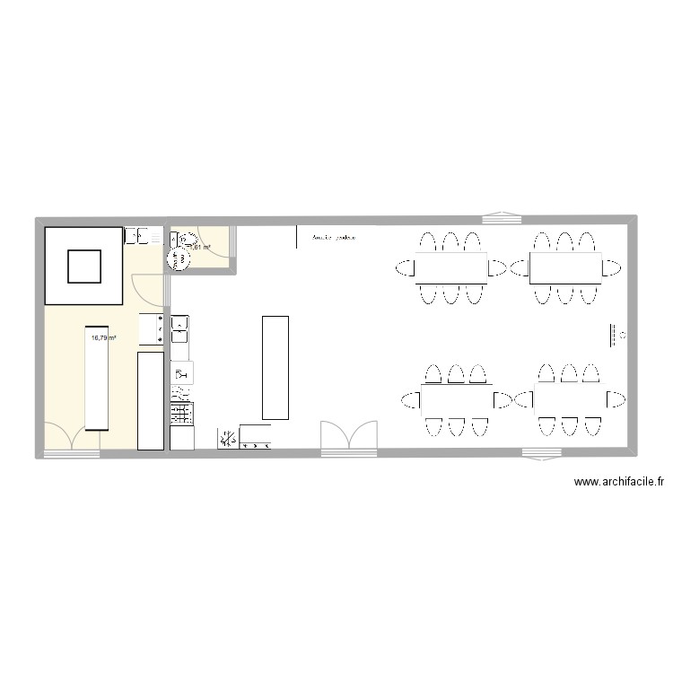 Plan 15x6 Aménager. Plan de 0 pièce et 0 m2