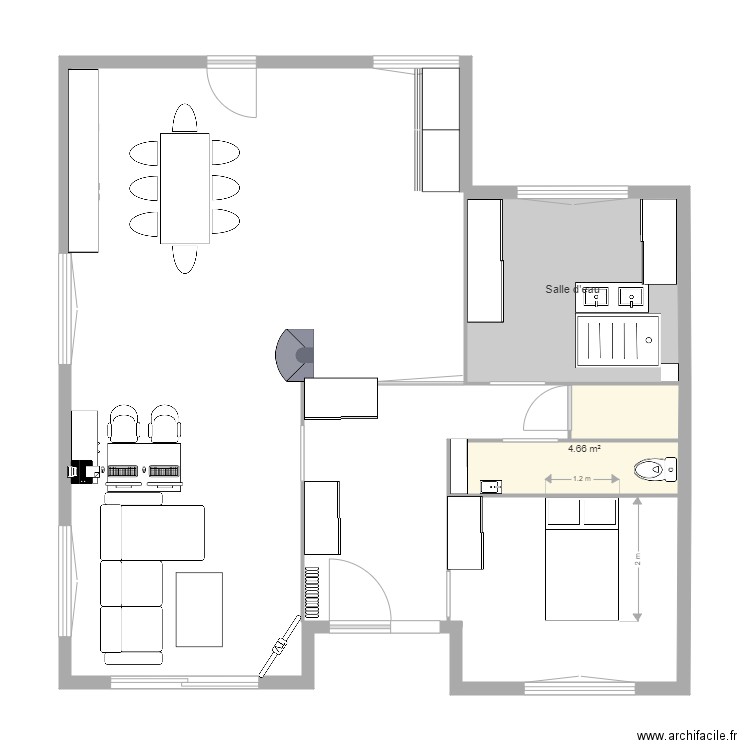 nous. Plan de 0 pièce et 0 m2