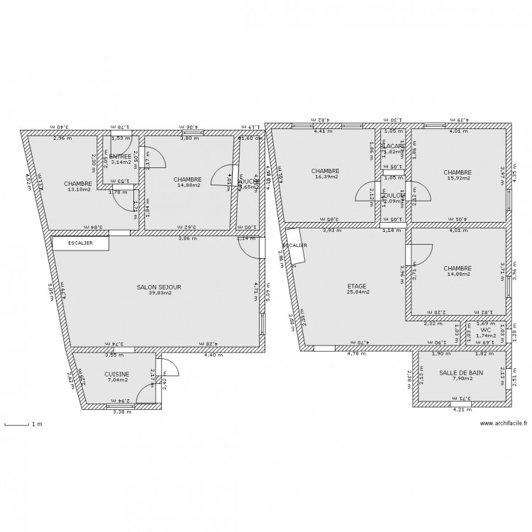 DERVILLEE. Plan de 0 pièce et 0 m2