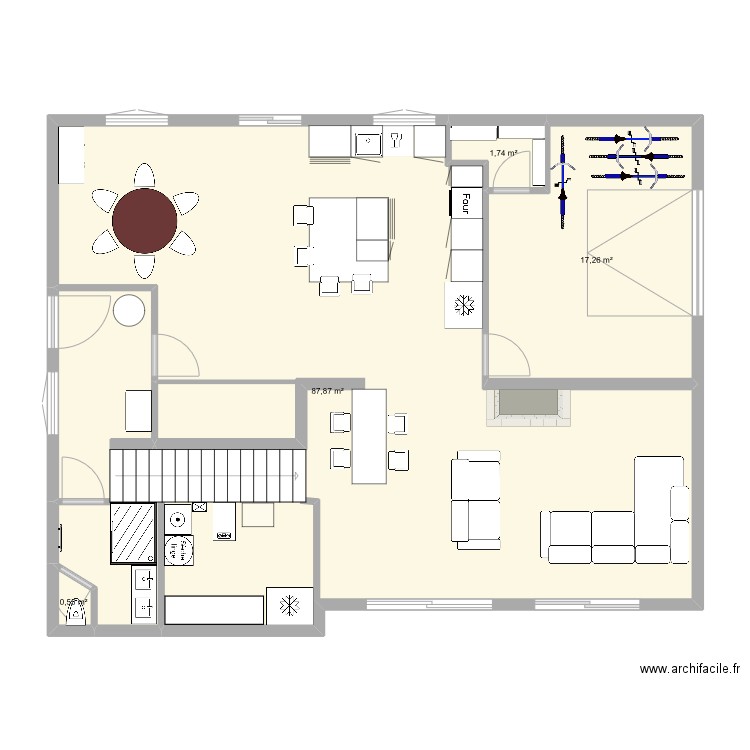 st nz RC. Plan de 0 pièce et 0 m2